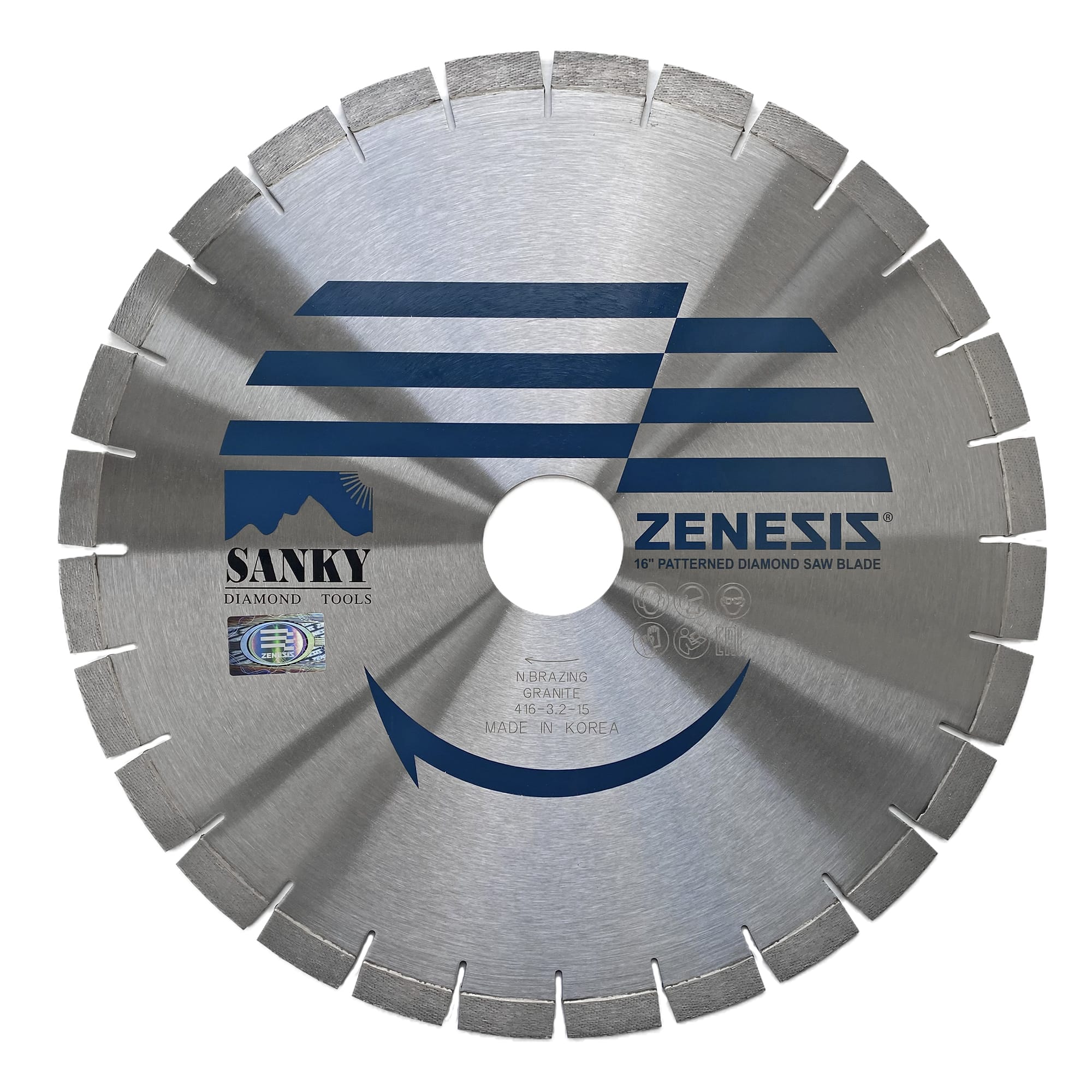 Диск алмазный отрезной 416D - ZENESIS NEW MODEL   для гранита и  бетона;  корпус Бесшумный  арт. 1-203