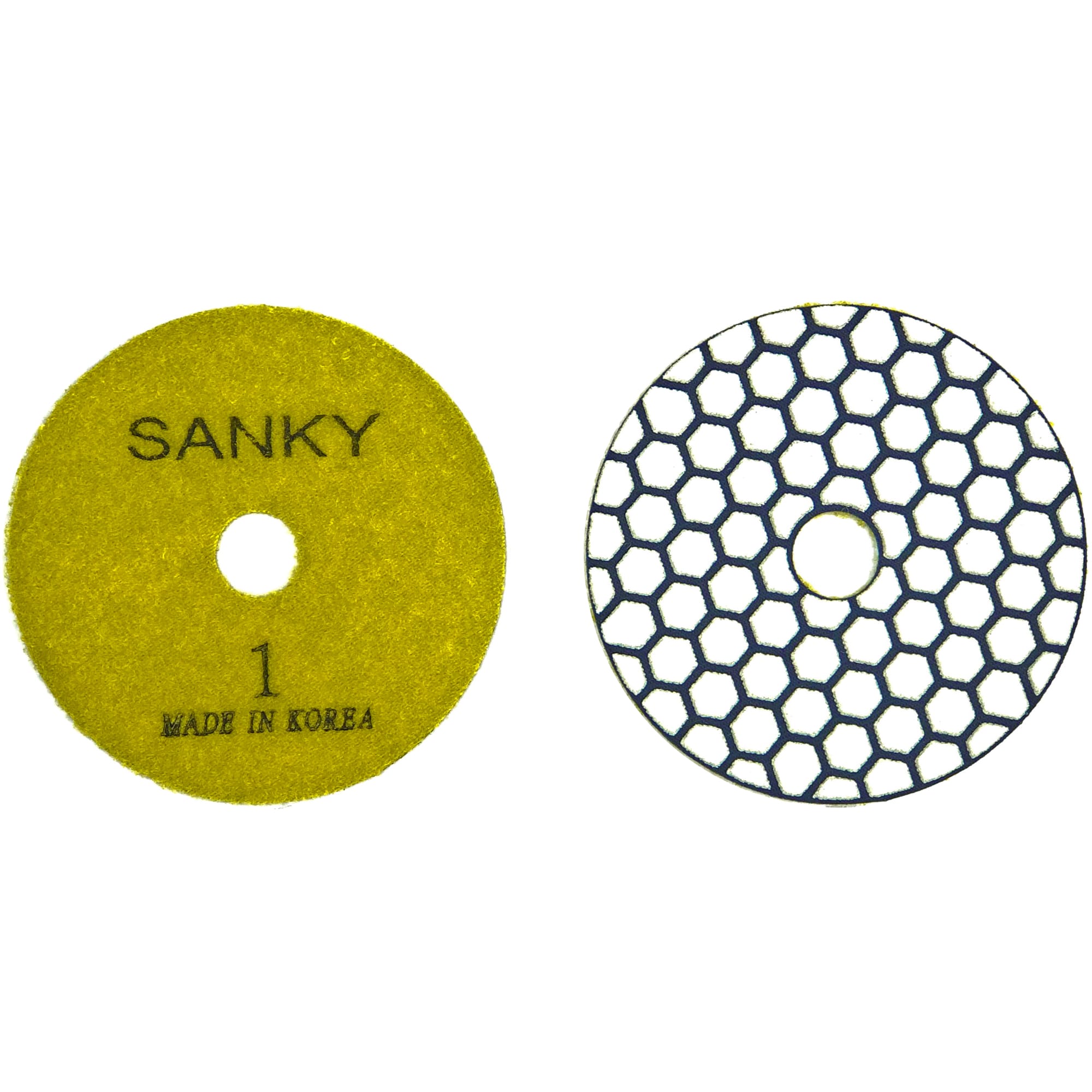 Гибкие полировальные круги Ф100 4-перехода сухие 1.5Т  SANKY #1 для  гранита и  мрамора арт. 16-72