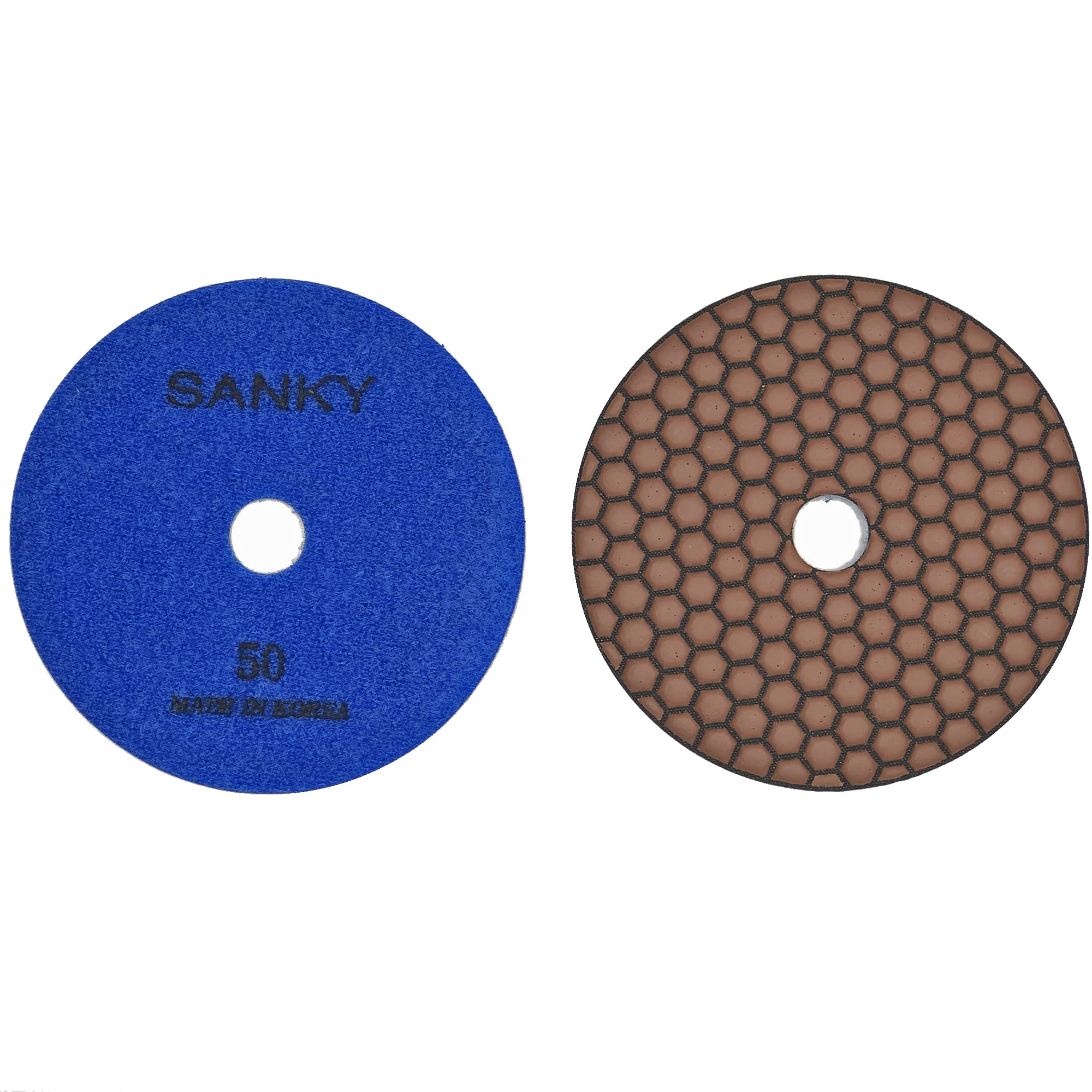 Гибкие полировальные круги Ф125  сухие 1.5Т  SANKY #50 для  гранита и  мрамора арт. 16-84