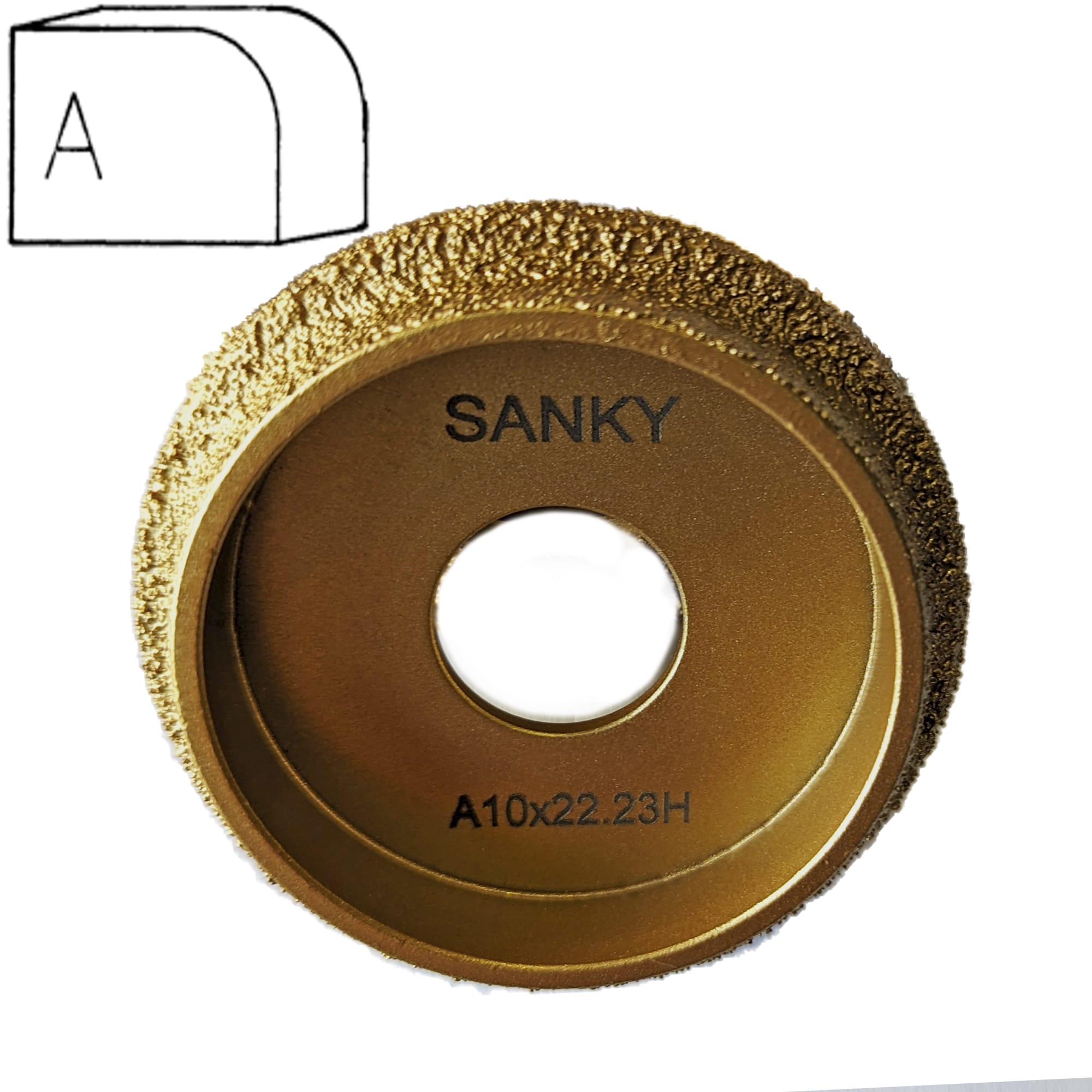 Профильная фреза для угловых шлифовальных машин A10  арт. 18-019