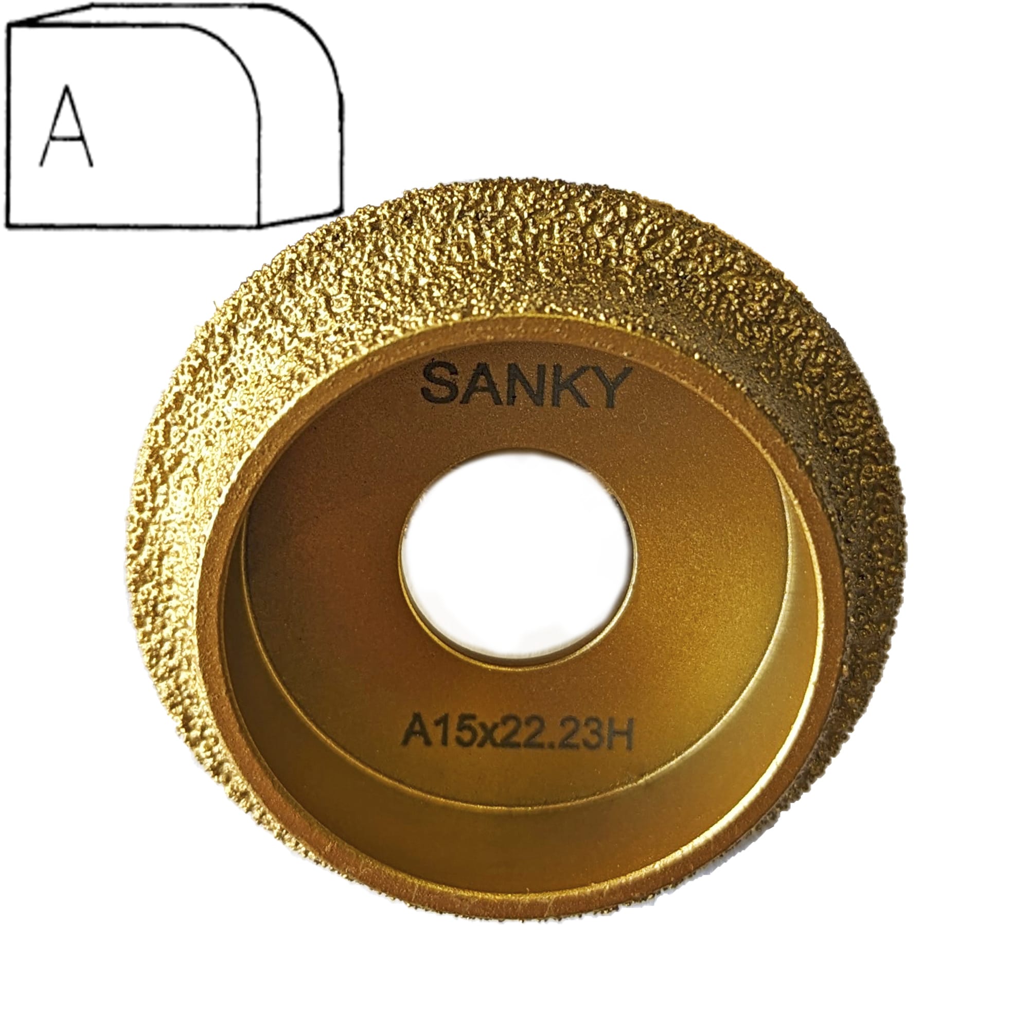 Профильная фреза для угловых шлифовальных машин A15  арт. 18-020