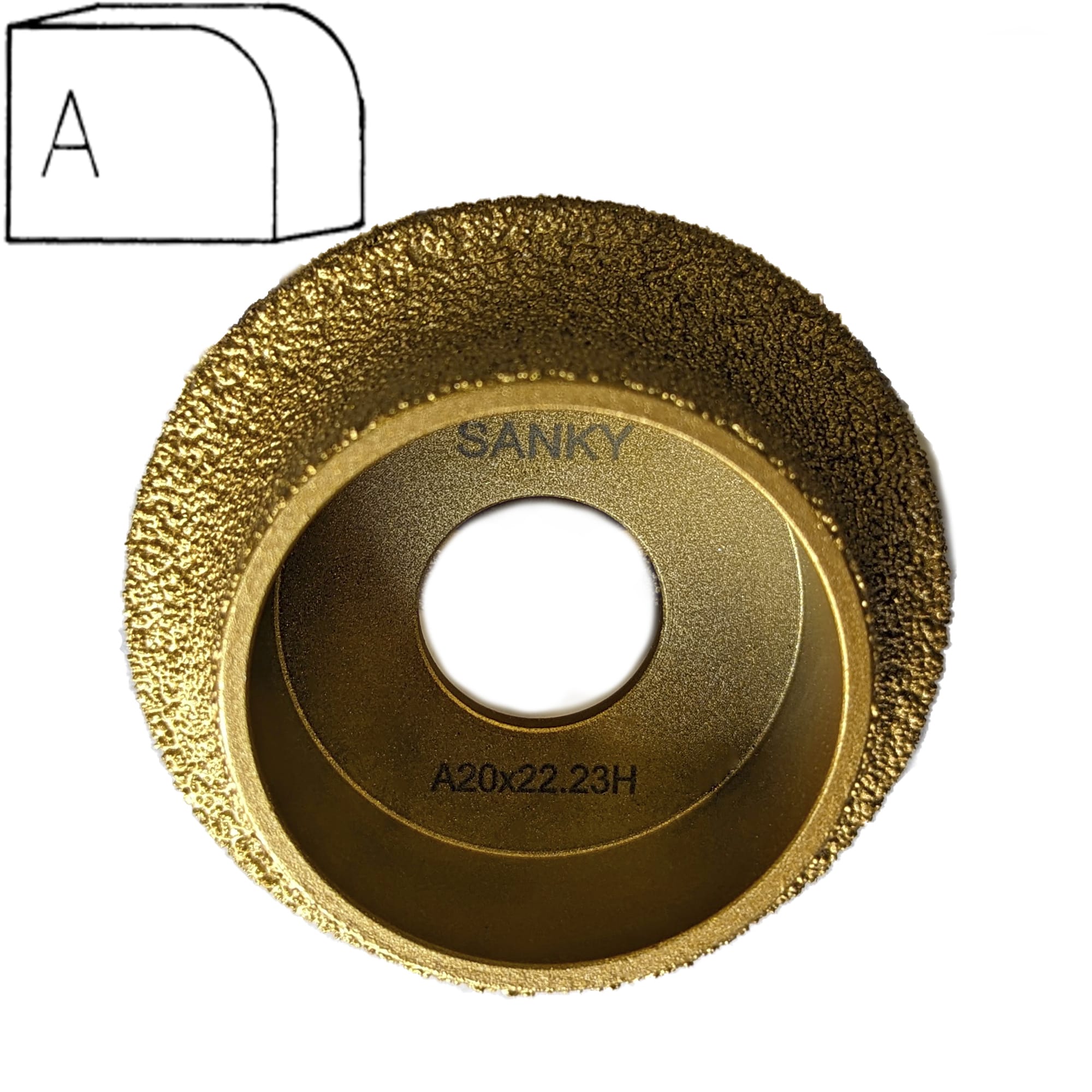 Профильная фреза для угловых шлифовальных машин A20  арт. 18-021