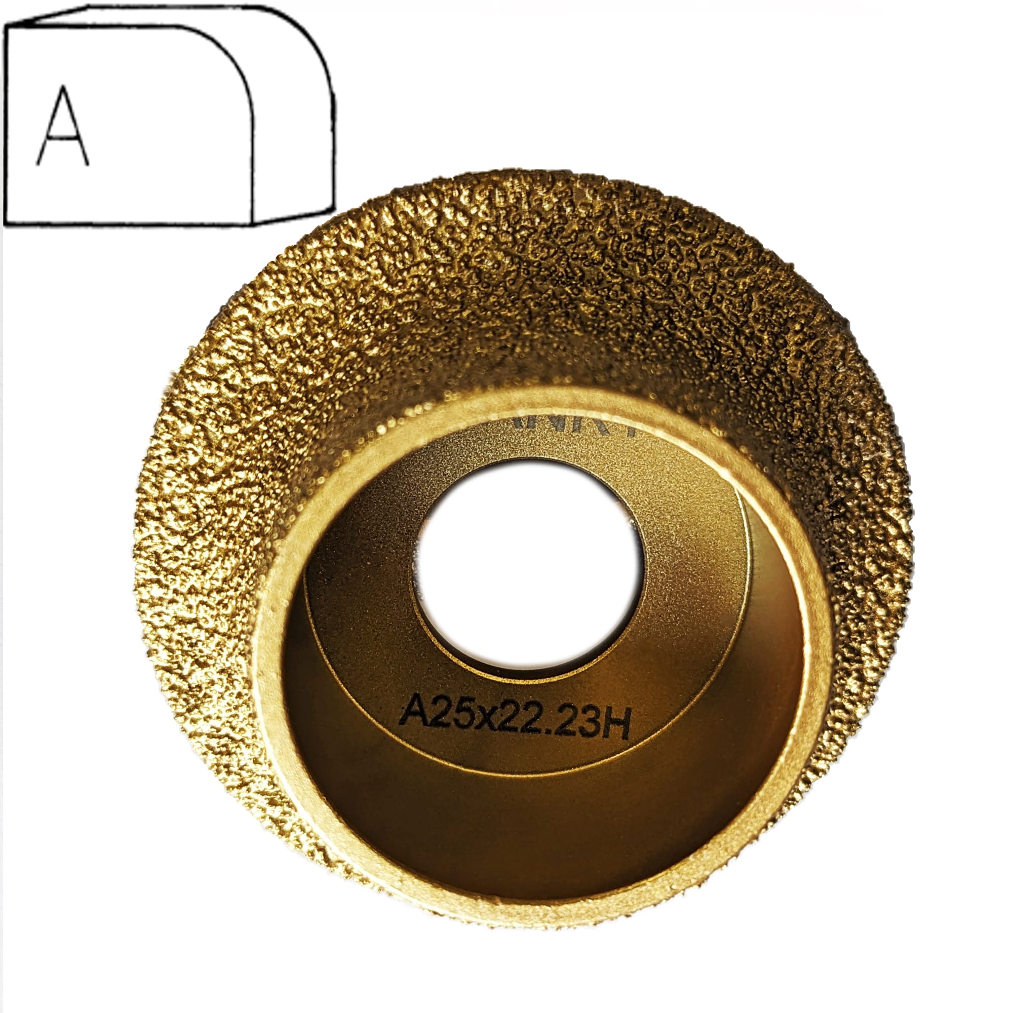 Профильная фреза для угловых шлифовальных машин A25  арт. 18-022