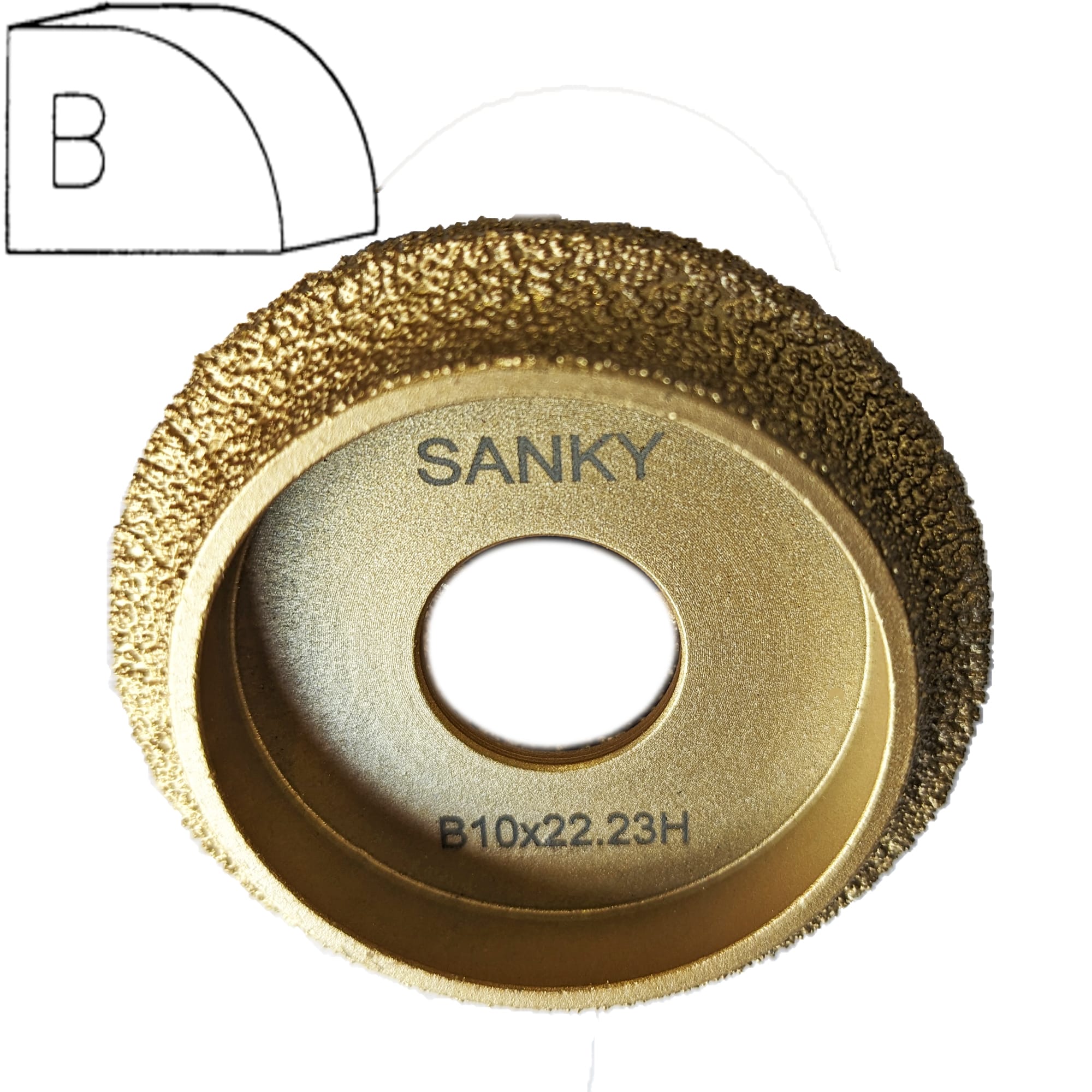 Профильная фреза для угловых шлифовальных машин B10  арт. 18-024