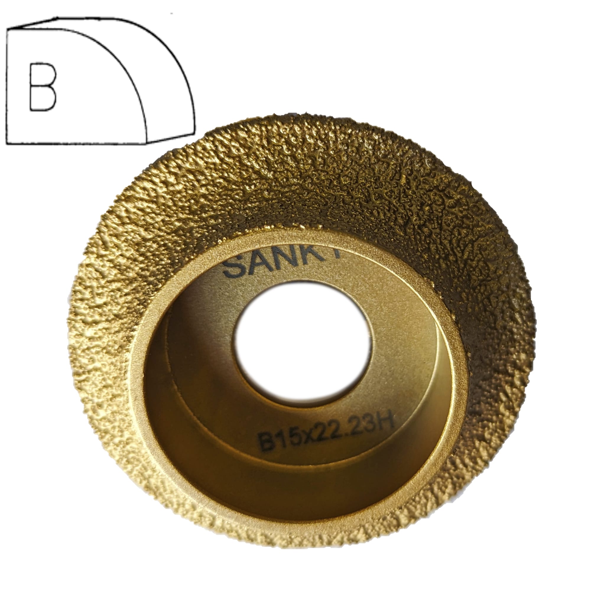 Профильная фреза для угловых шлифовальных машин B15  арт. 18-025