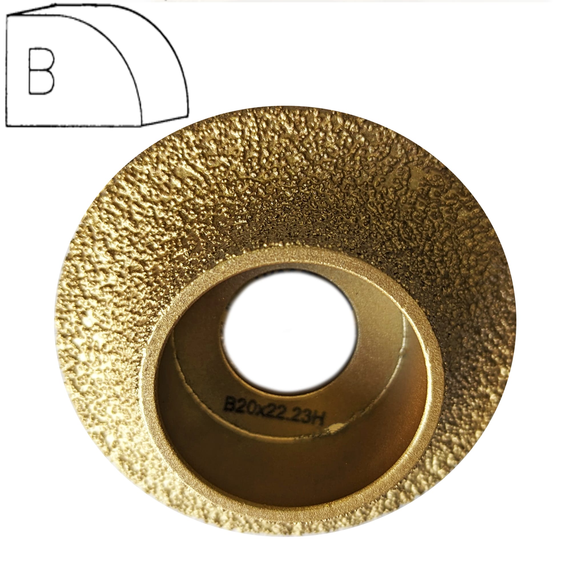 Профильная фреза для угловых шлифовальных машин B20  арт. 18-026