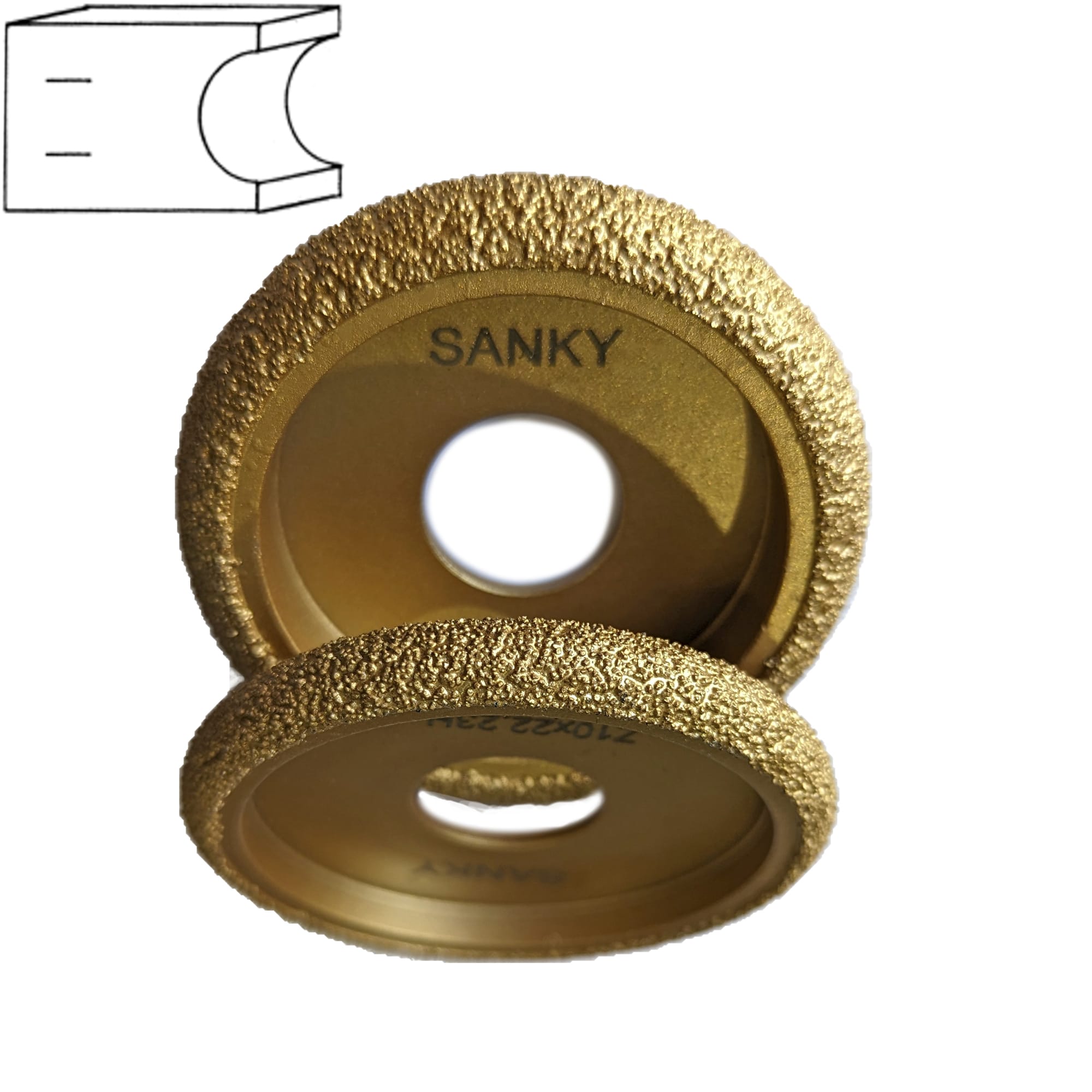 Профильная фреза для угловых шлифовальных машин Z10  арт. 18-039