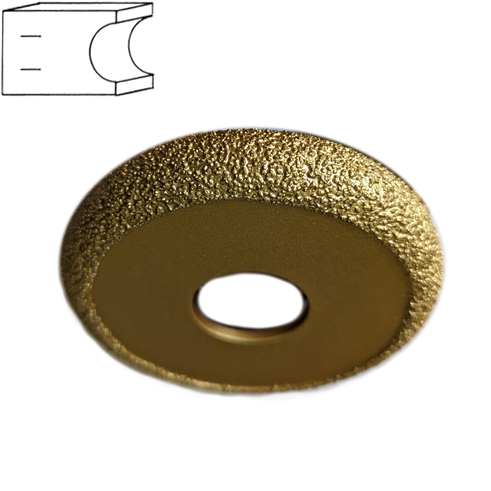 Профильная фреза для угловых шлифовальных машин Z15  арт. 18-040