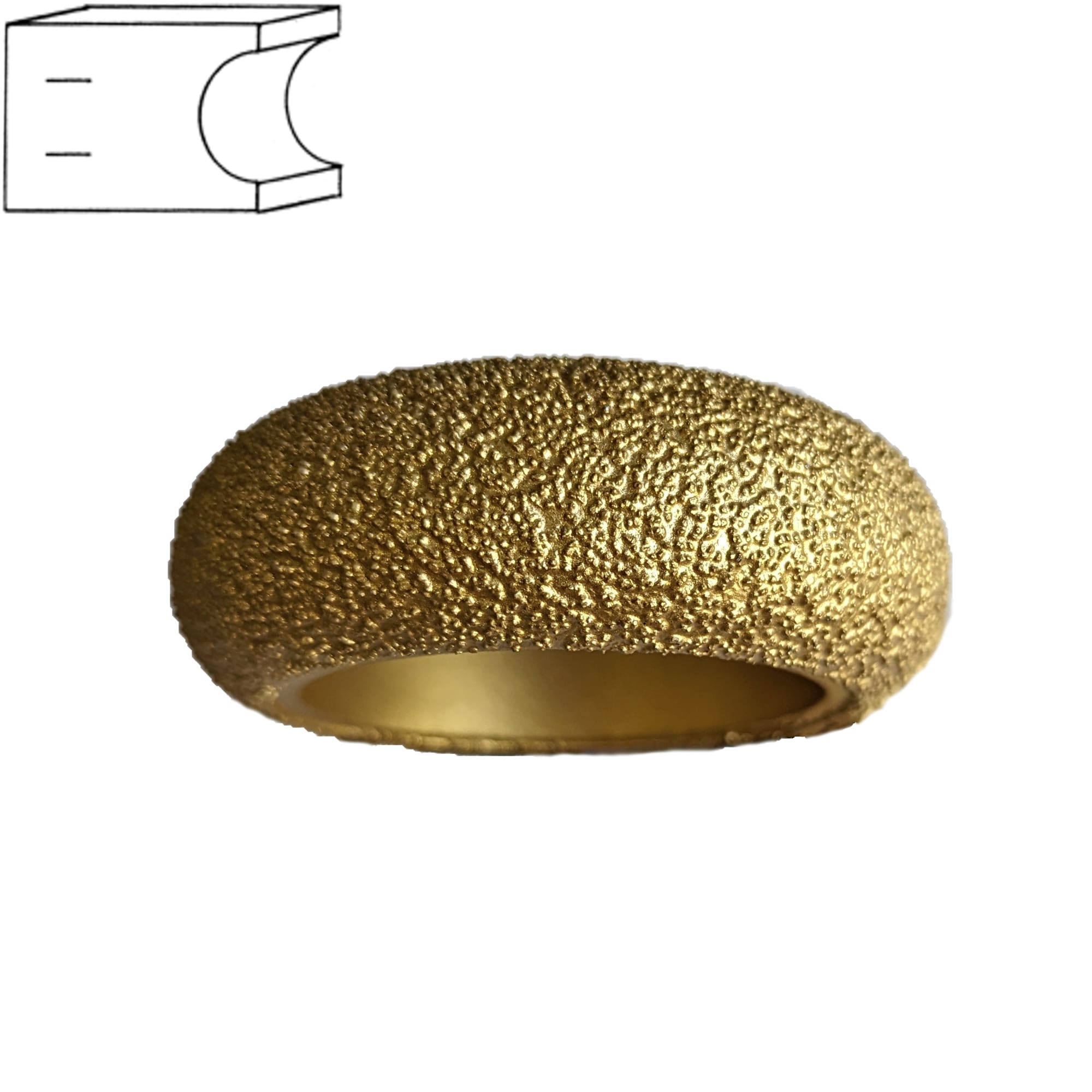 Профильная фреза для угловых шлифовальных машин Z25  арт. 18-042