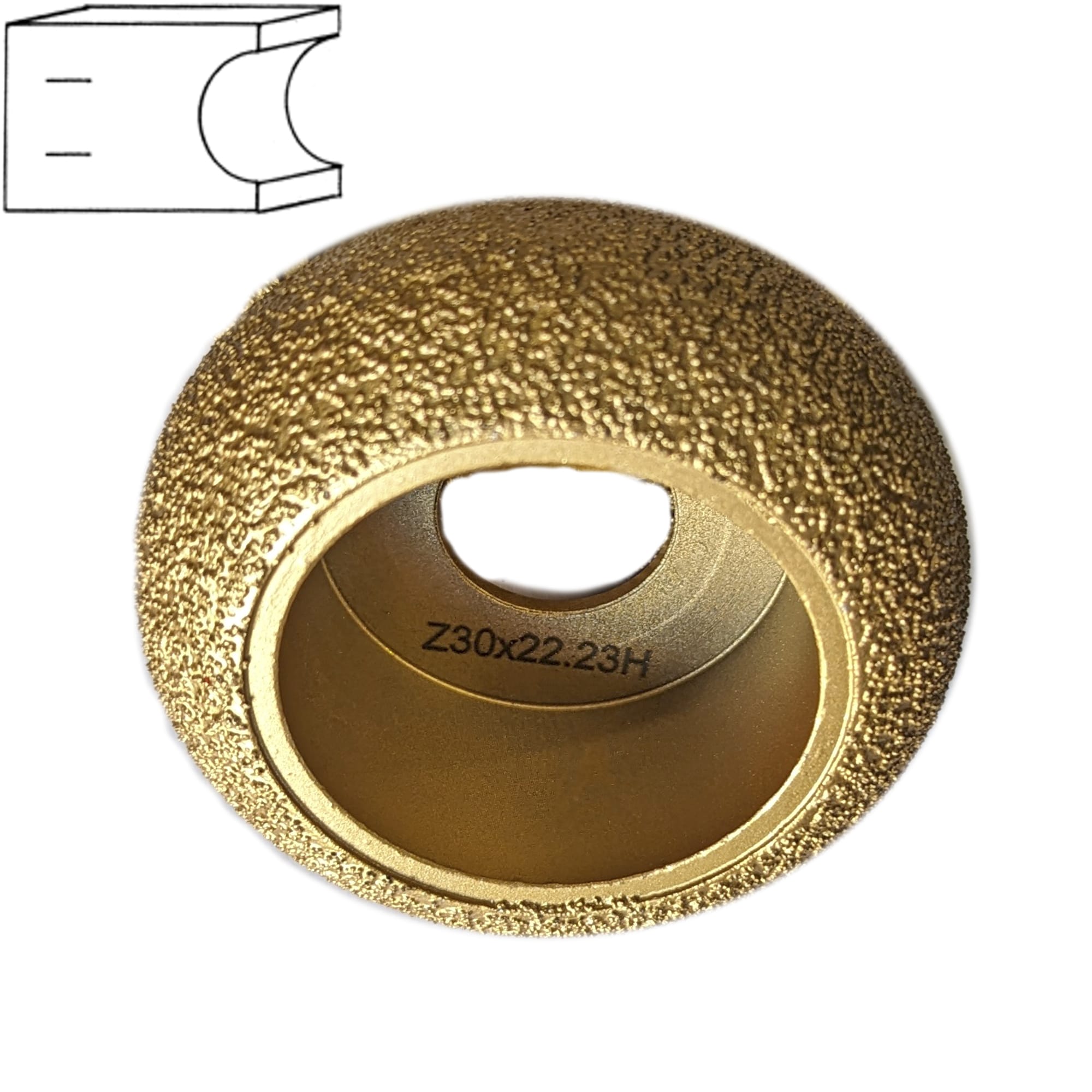 Профильная фреза для угловых шлифовальных машин Z30  арт. 18-043