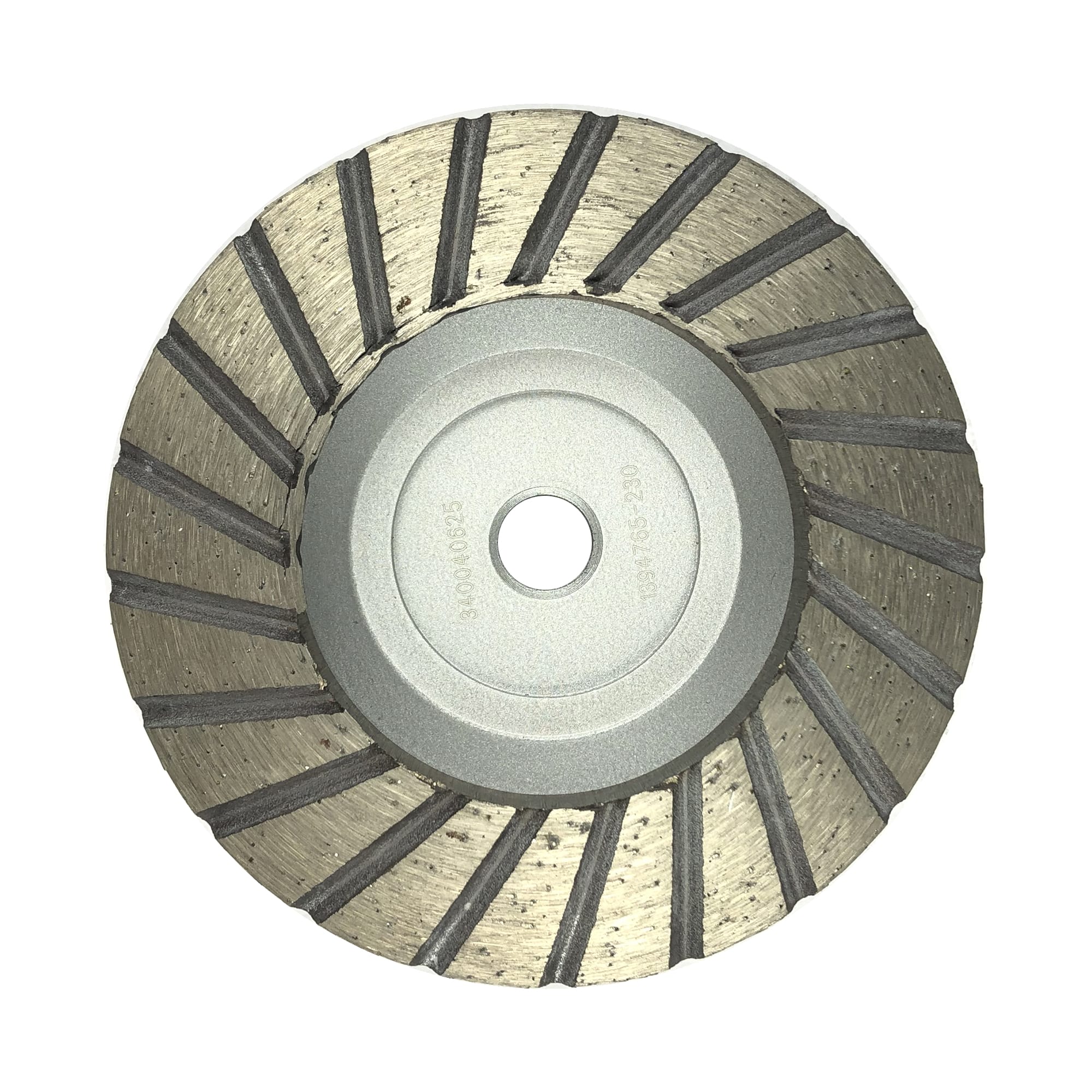 Фреза алмазная торцевая (ФАТ) Ф100 выпуклая #35/45 (0) для гранита и  бетона арт. 18-12