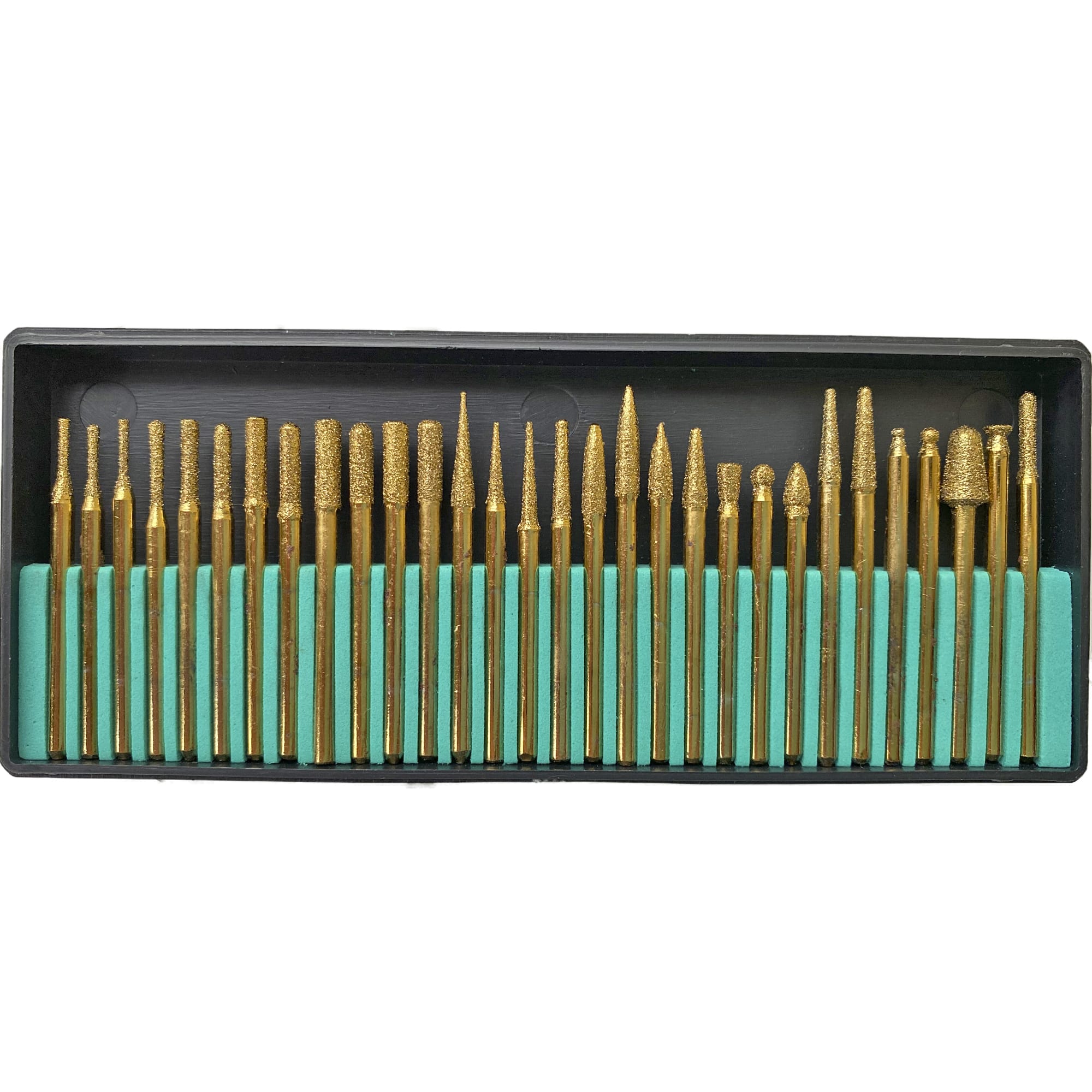 Комплект 30 фрез для резьбы гальванического спекания Хвостовик 3