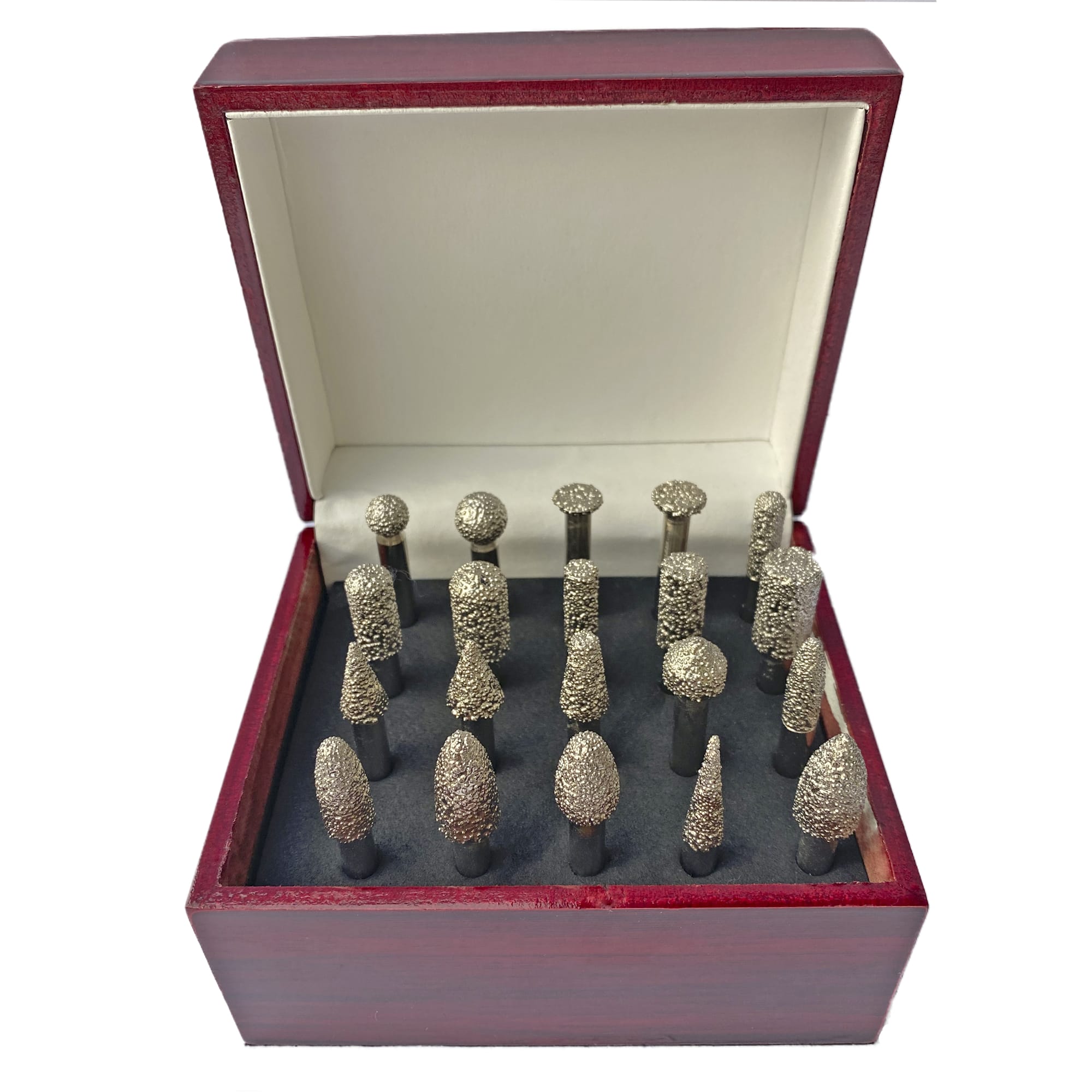 Комплект фрез для резьбы вакуумного спекания  Хвостовик 6 мм для керамогранита