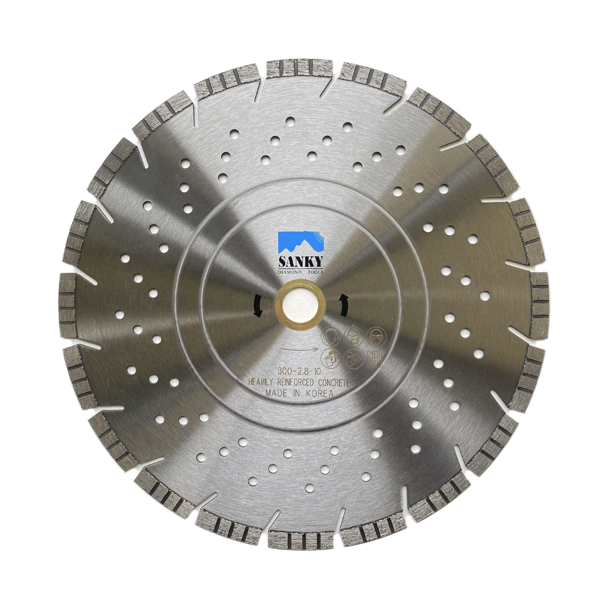 Диск алмазный отрезной 300D -  SANKY стандарт  для гранита и  бетона; корпус Вентилируемый (звонкий) арт. 2-1