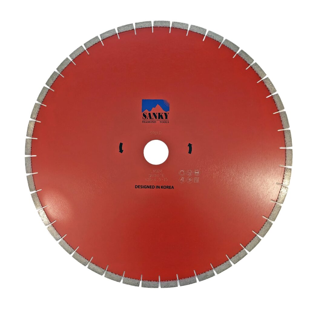 Диск алмазный отрезной 636D -  SANKY стандарт  SPEED для гранита и  бетона; корпус Бесшумный арт. 2-17