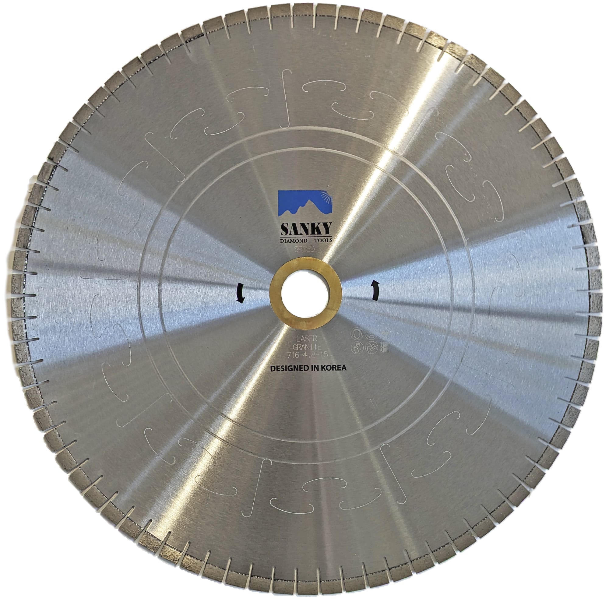 Диск алмазный отрезной 716D -  SANKY стандарт CLASSIC - 24L SPEED  для гранита и  бетона; корпус бесшумный  арт. 2-19