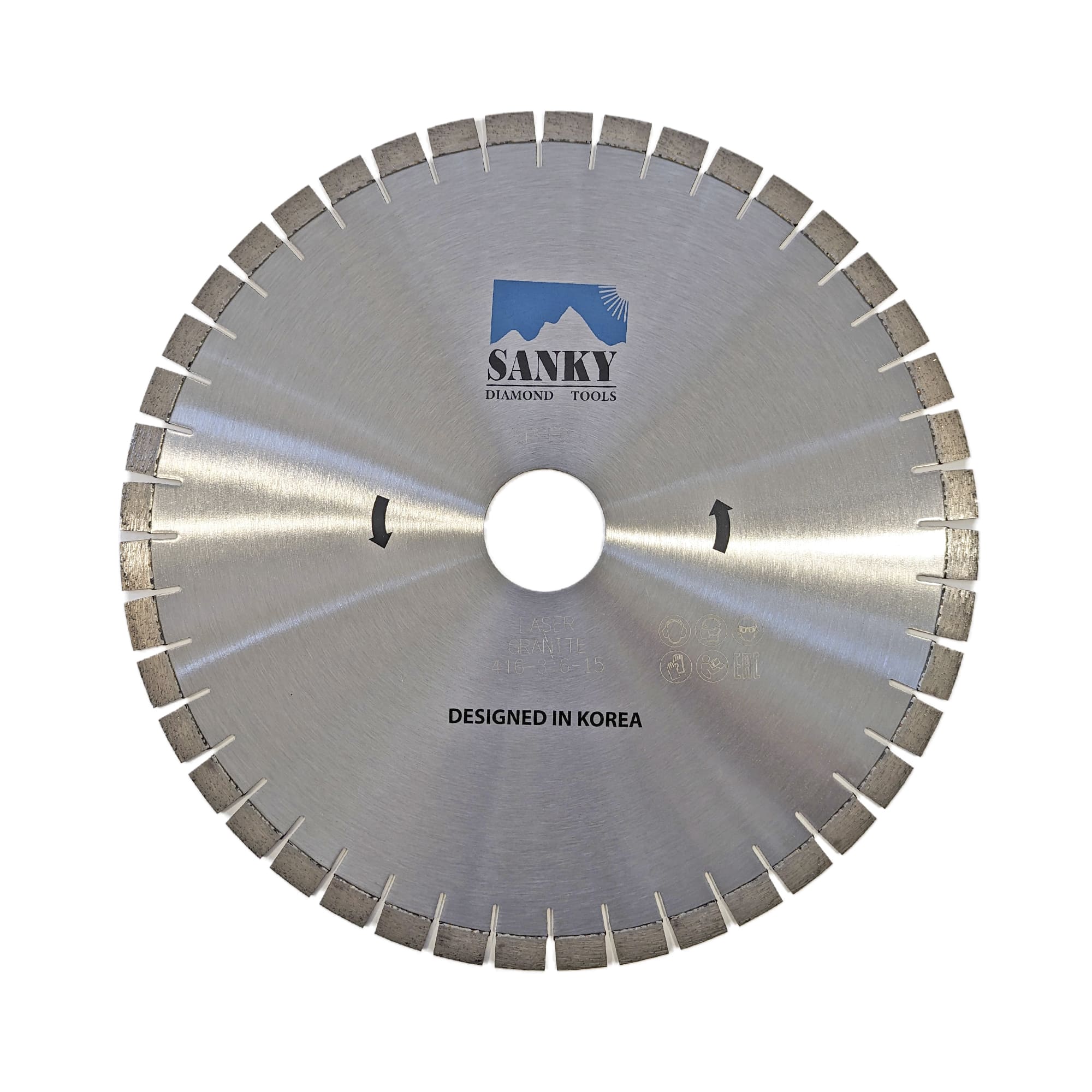 Диск алмазный отрезной 416D -  SANKY стандарт CLASSIC - 24L SPEED (быстрорежущий)  для гранита и  бетона; корпус Бесшумный арт. 2-55