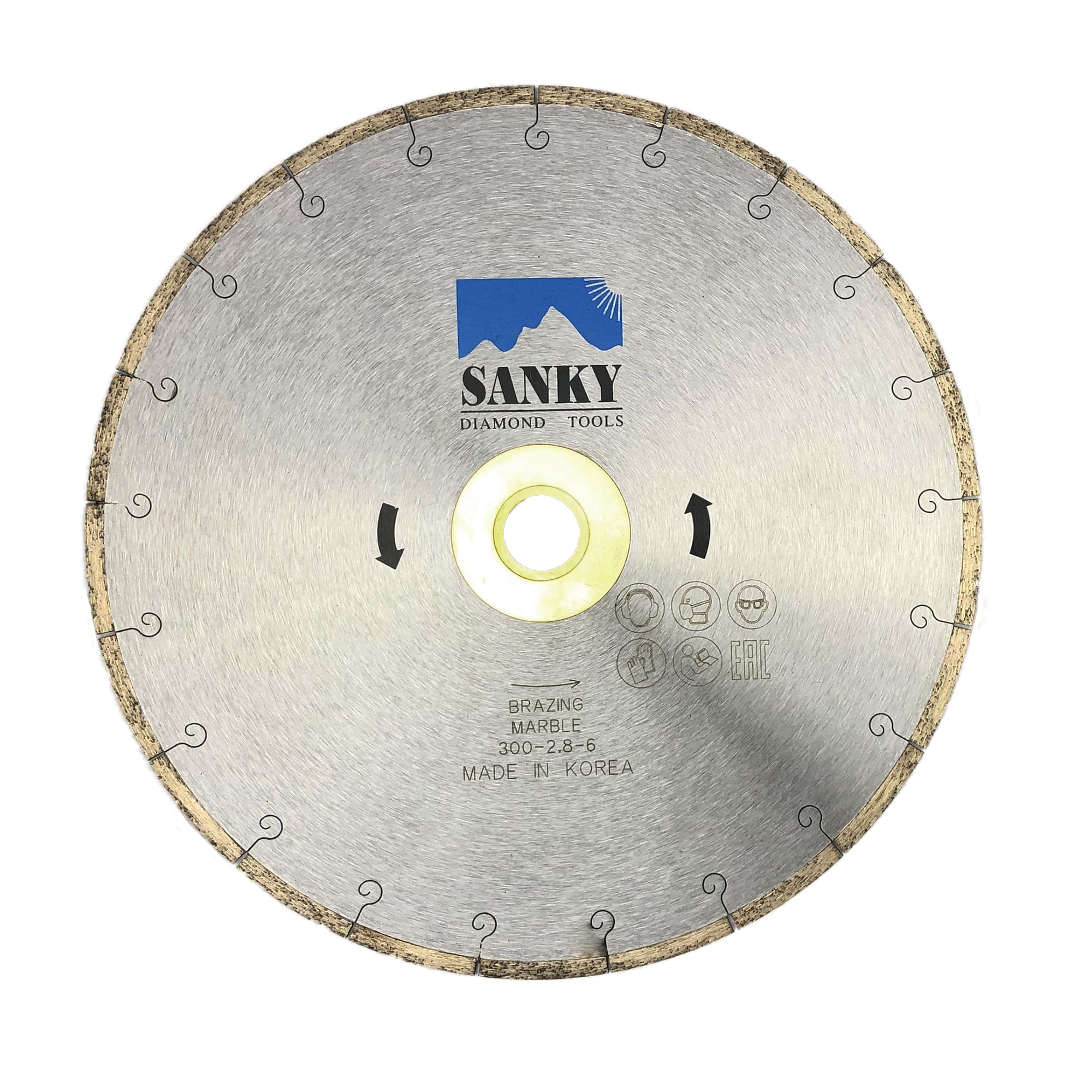 Диск алмазный отрезной 300D -  SANKY  PREMIUM  для мрамора корпус Бесшумный арт. 3-1